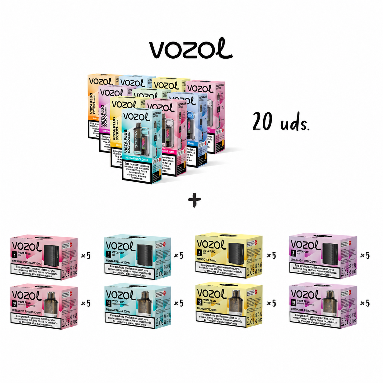 pack-vozol-vista-plug-10-000-puffs-20-kit-starter-10-sabores-4-estuches-con-5-pack-recarga-20-uds-nuevo