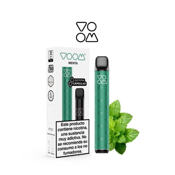 Pod Mi VOOM Recargable + Cápsula POD MESH 600 puffs con 20 mg/ml nicotina Kit Starter – Menta