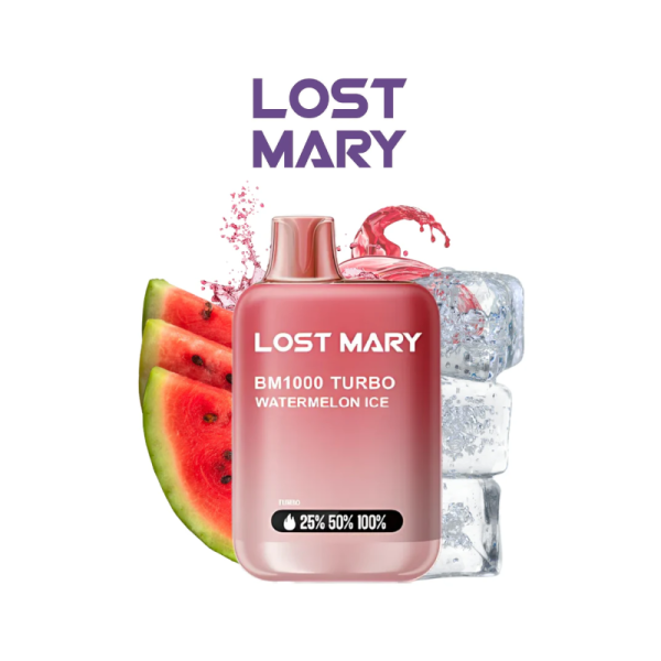 Estuche 10 pods desechables Lost Mary BM1000 TURBO 20mg nicotina – Sandía Helada