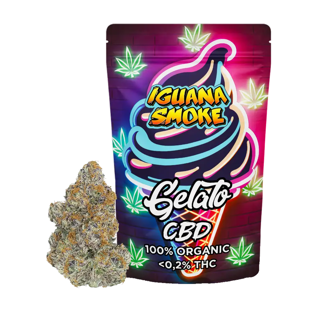 Gelato-1 Bolsa de Flores de CBD Gelato 2g