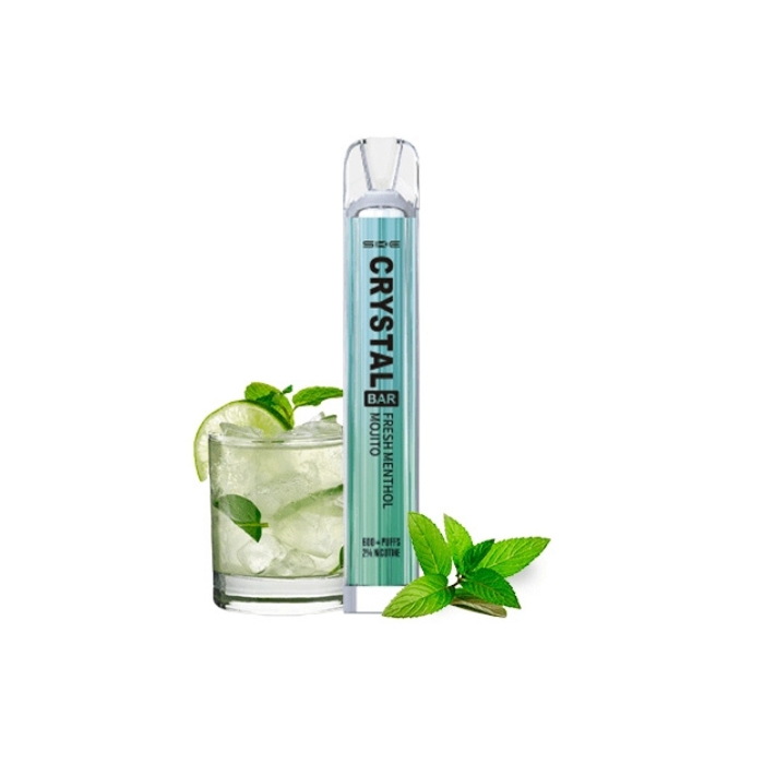 ske-mojito Estuche 10 pods desechables SKE Crystal +600 puffs 20mg/ml nicotina – Fresh Menthol Mojito