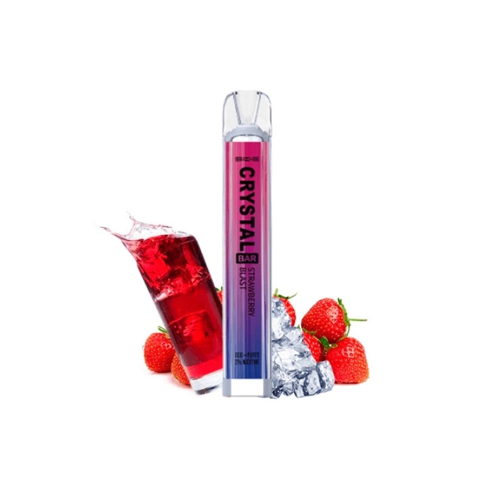ske-strawberry-blast Estuche 10 pods desechables SKE Crystal +600 puffs 20mg/ml nicotina – Strawberry Blast