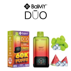 Vaper desechable BalMY DUO ZERO nic. 60000 puff - Magic Melon y Sandía