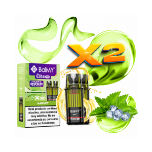 Cápsulas rellenas BalMY Élite PRO 1000 puffs 20mg/ml nicotina (2 x 1 uds/pack) - Menta