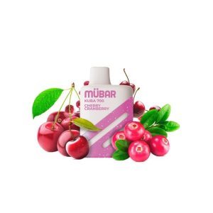 Estuche de 10 vapers Mübar Kuba 700 Cherry Cranberry, 0 mg/ml