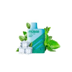 Estuche de 10 vapers Mübar Kuba 700 Fresh Mint, 20 mg/ml
