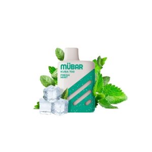 Estuche de 10 vapers Mübar Kuba 700 Fresh Mint, 0 mg/ml
