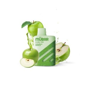 Estuche de 10 vapers Mübar Kuba 700 Double Apple, 20 mg/ml
