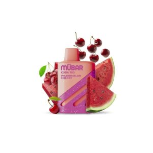 Estuche de 10 vapers Mübar Kuba 700 Watermelon Cherry, 20 mg/ml