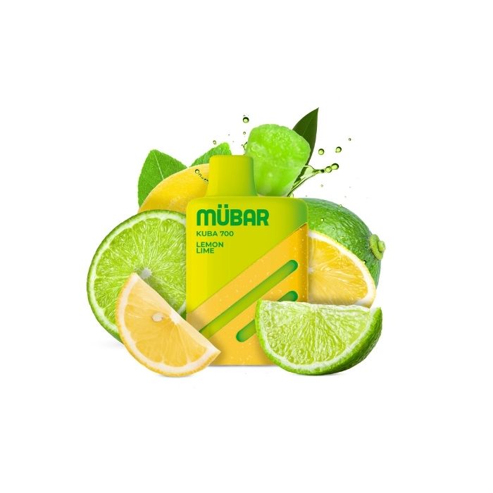 Mübar Kuba 700 Lemon Lime 20 mg/ml – estuche 10 unidades Estuche de 10 vapers Mübar Kuba 700 Lemon Lime, 20 mg/ml