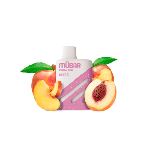 Estuche de 10 vapers Mübar Kuba 700 Triple Peach, 0 mg/ml