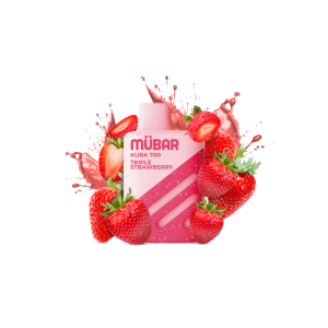 Estuche de 10 vapers Mübar Kuba 700 Triple Strawberry, 20 mg/ml