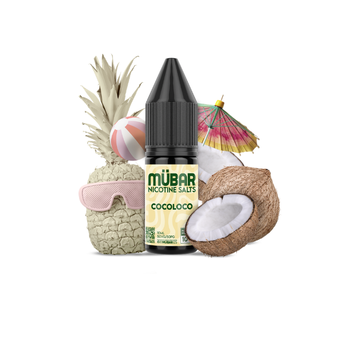Mübar Kuba 700 Cocoloco 20 mg/ml – estuche 10 unidades Estuche de 10 vapers Mübar Kuba 700 Cocoloco, 20 mg/ml