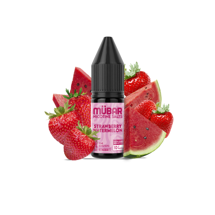Mübar Kuba 700 Strawberry Watermelon 20 mg/ml – estuche 10 unidades Estuche de 10 vapers Mübar Kuba 700 Strawberry Watermelon, 20 mg/ml